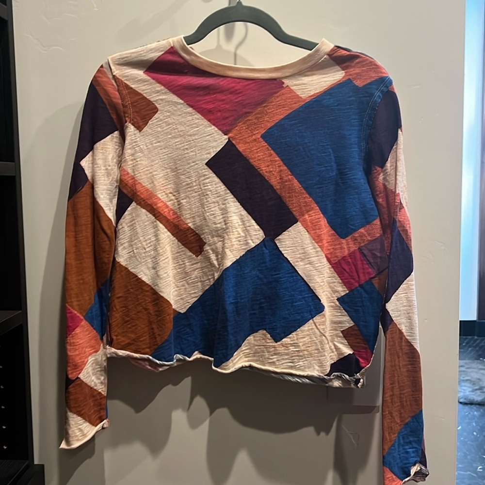 Anthropology Maeve XS geometric top